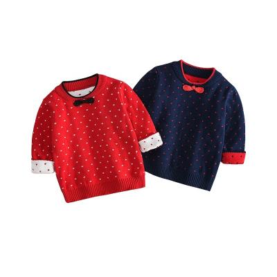 China 2022 Round Neck Sweater Knitwear Long Sleeve Children Pullover Anti-Shrink For Spring And Autumn for sale