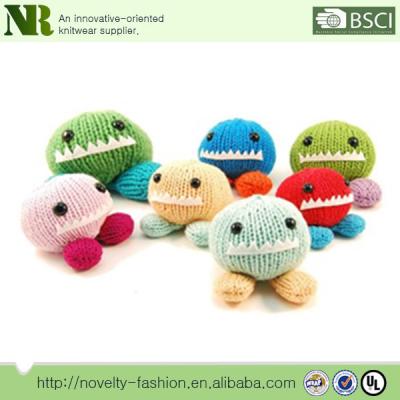 China 100% cotton the newest design of hand knitted animal toys for kids for sale