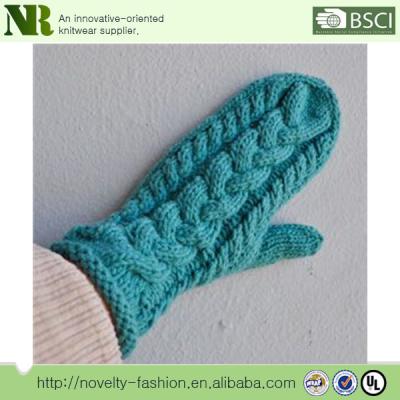 China Acrylic/Cotton/Wool/Cable Nylon China Cute Baby Two Fingers Knitting Gloves for sale