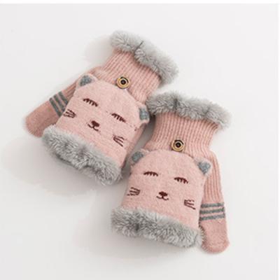 China New Eco - Friendly Knit Flip Blanket And Shear Warm Student Mittens for sale