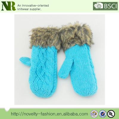 China Wholesale Common Designs Comfortable Warm Soft Cozy Girl's Gloves for sale