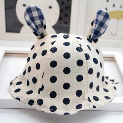 China 2020 New Style Breathable Spring Sun Hat Bucket Hat Baby Dots Style for sale