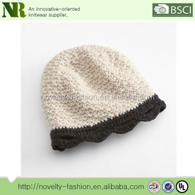 China 2017 New Design COMMON Women Crochet Knit Sun Scalloped Hat for sale