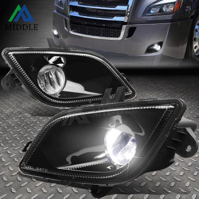 China 2021 PLASTIC MID PARTS AMERICAN TRUCK LED DRL WITH SEQUENTIAL SIGNAL BLACK HEADLIGHT FOR 2018-2021 FREIGHTLINER CASCADIA for sale