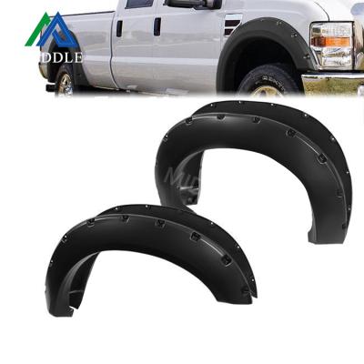 China American Style Design Carbest Popular Newcomer Truck Styleside Bed Fender Pocket-Riveted Rockets For 2011-2016 Ford F250 F350 Super Right 6' 8