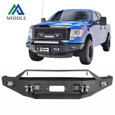 China Polished Finish Popular 2021 Hot Sale 2009-2014 FORD F-150 Truck Stainless Steel American Super Duty Front Bumper Bull Bar For for sale