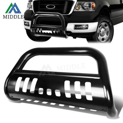 China Factory Supply Polished American Super Duty Truck Stainless Steel Bull Bar W/Skid Super Plate Finish For For 2004-2016 Ford F150 for sale