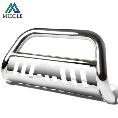 China Polished Finish 2021 Hot Sale American Truck Front Grille Bull Bar W/Skid Plate For Dodge Ram 2009-2018 1500 for sale