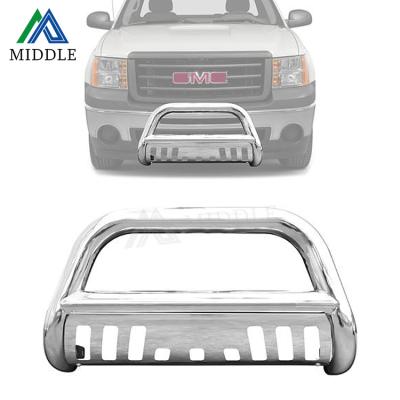 China Polished Finish 2021 Hot Sale American Truck Front Grille Bull Bar W/Skid Plate For 2004-2012 GMC Canyon for sale