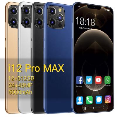 China Dual SIM Card Factory Supplier Full Page Dual Sim Dual Standby ANDROID Cell Phones 6.7 Inch Max 11 Smart Phone 12G+512GB i12 Pro for sale