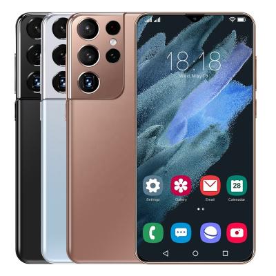 China Dual NEW Dual Sim S21 Cell Phones Android 12.0 Net 5G Phone Competitive Price Galaxy Ultra SIM Card 6.7 inch 16Gb+512GB for sale