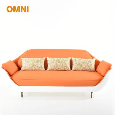 China Modern Orange Office Modular Sofa Steel Frame Design Office Sofa For Office Sectional for sale