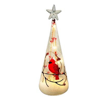 China Hot Selling Europe Shape Bauble Christmas Tree Ornaments Led Glass for sale