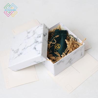 China Recycled Materials Best Price Professional Box For Cosmetics Cheap Marble Packaging With Logo Printing for sale