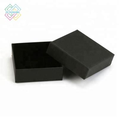 China Recycled Materials Biodegradable Boxes Black Chocolate Truffles For Cups Jewelry Box Packaging for sale