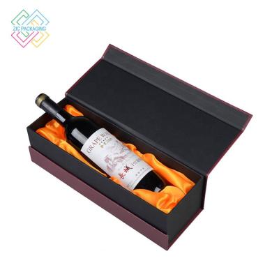 China Recycled Packaging Materials High Quality Cardboard Wine Gift Boxes With Magnet Closure for sale