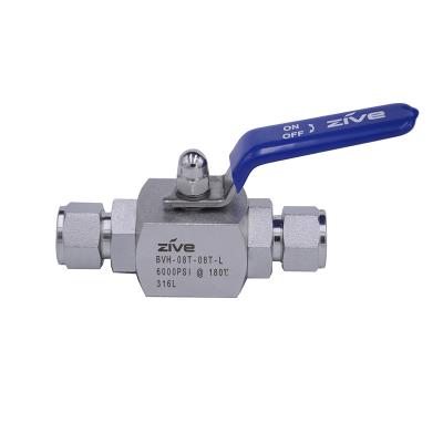 China Competitive Price 316 Assembly High Performance Professional High Quality Ball Valve Hand Fittings for sale