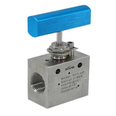 China Manufacturer 316 High Quality Professional Water Stainless Steel Ultra High Pressure Needle Valve for sale