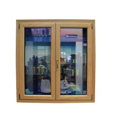 China Oak Wood Energy Saving Aluminum Tilt And Turn High Quality Windows for sale