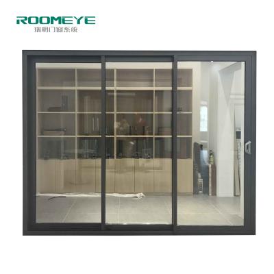 China Energy Saving Aluminum Multi Tempered Glass Patio Door Sliding Door AS2047 for sale