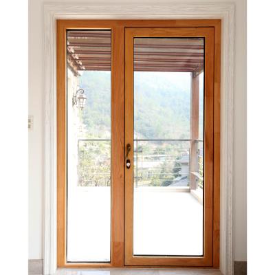 China Modern Thermal Break Aluminum Casement Door With Side Light Patio Door for sale