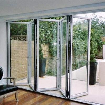 China Roomeye Folding Door Aluminum Folding Glass Folding Door Soundproof for sale