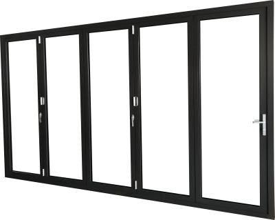 China Bi Folding Aluminum Glass Folding Door for sale