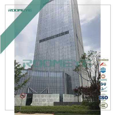 China Frameless Thermal Break Aluminum Awning Curtain Wall for sale