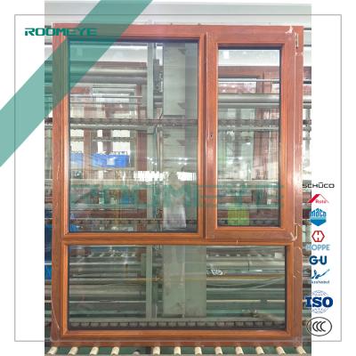 China Folding Screen ROOMEYE Double Glazed Bulletproof Wooden Windows for sale