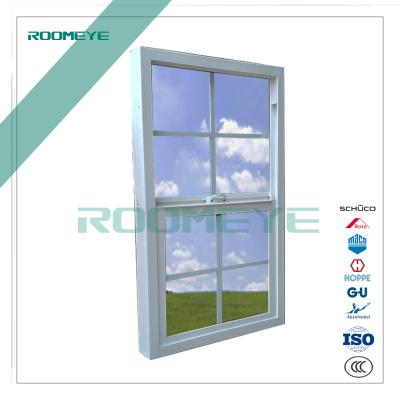 China 2017 Latest Design Magnetic Window Vinyl Single Hung Screen Window With Grilles for sale