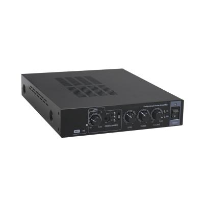 China No Pro 2 Ch Audio 100W*2 High Power at 8 Ohm, and Bridged 100V to 200W Mixer Line Power Amplifier and MIC Priority for PA System for sale