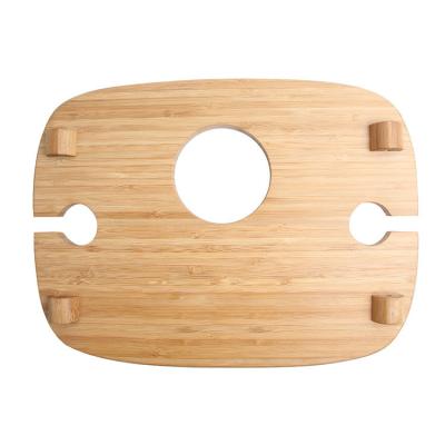 China Multi-functional drain and cutting board of viable wooden cutting boards for sale