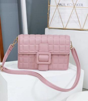 China High Quality Original Design Unique Flap Handbags Women Embossing Leather Handbags With Big Button Cross - Body Women Bags for sale