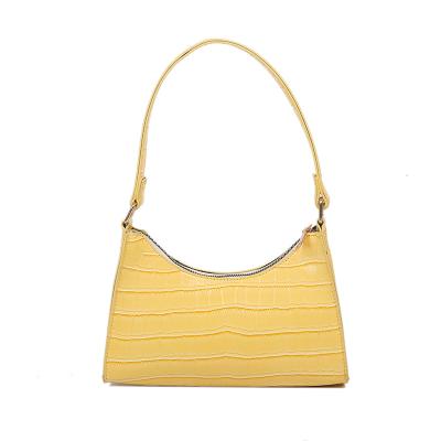 China Hot Selling Women Fashion Crocodile Armpit Shoulder Bag Fashionable Alligator Bag Solid Cross - Body Bag Leather Handbag Fashion Women Handbag for sale