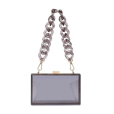 China Wholesale Ladies Party Evening Purse Clutch Bag Transparent Box Purse Cross - Body Handbag Fashionable Women Clear Evening Acrylic Clutch Bag for sale