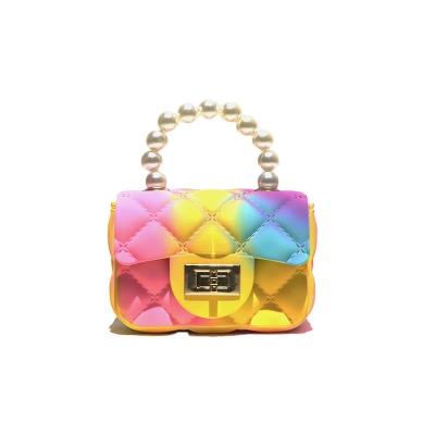 China Fashion Handbag For Woman Mini Size Purses For Girl And Children Jelly Silicone Candy For Women Handbags for sale