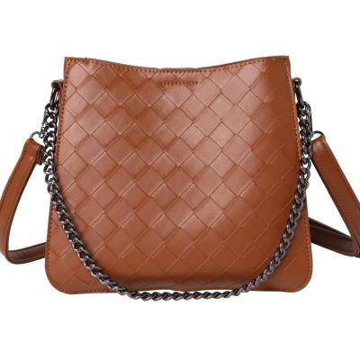 China 2021 New Arrival Criss-Cross Pattern Tote Hand Bags Hot-selling Zippered Cross Chian Chian High Quality - body youth ladies 1pc/opp bag for sale