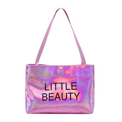 China High Quality Colorful Laser Fashion Bag Women's Casual Single Handbag Western Style Tote Bag for sale