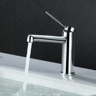 China Faucets Regular Deck Mount Modern Hot And Cold Basin Chrome Bathroom Mixer Taps for sale