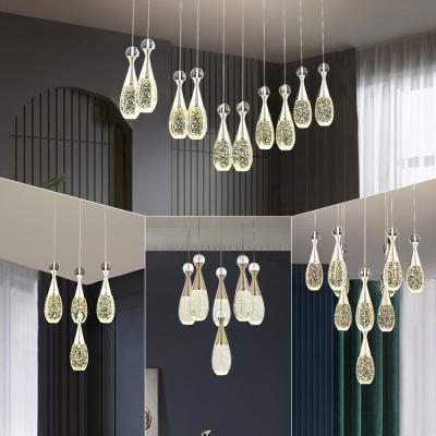 China Villa Living Room Modern Bedroom Chandeliers Luxury Modern Led Pendant Lights for sale