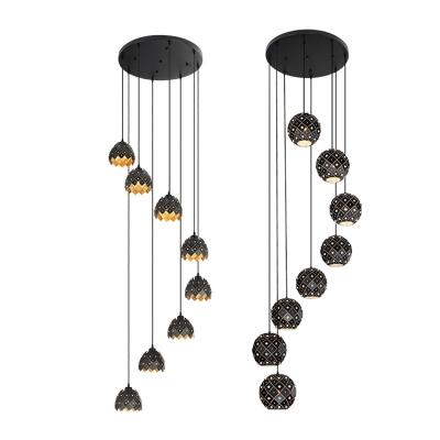 China Good Quality Modern Living Room Bedroom Decoration E27 Iron LED Modern Pendant Light for sale