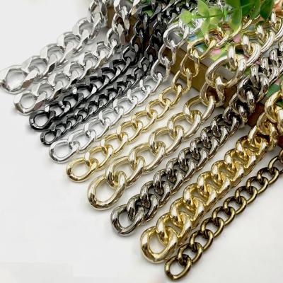 China Used For DIY Flower Pot Metal Aluminum Link Chain For Handbag Chain Strap Cadena Grand Para Bolsos for sale