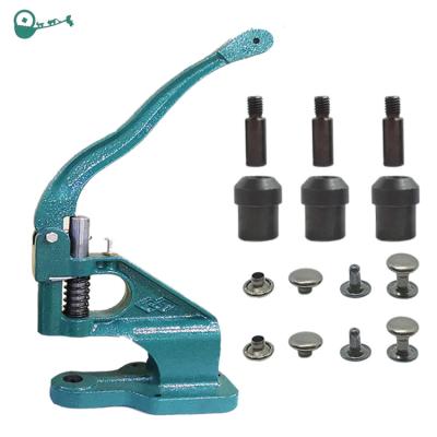 China Garment Shops Low Price Eyelet Hand Press Machine For Rivet Eyelet Grommets Supplies Eyelets Machine for sale