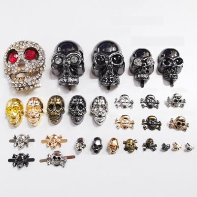 China Strong And Durable DIY Skull Rivet Studs For Cowl Hats Handbags Punk Gothic Skull Cross Bone Quick Rivets for sale