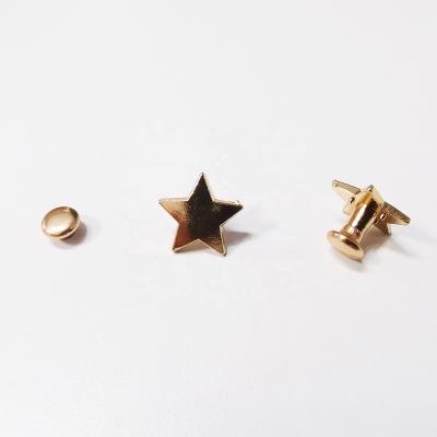 China Durable Fashion Punk Rivet Studs Star Shape For Leather Belts Jackets Handbag Stud Punk Rivets Remache De Moda for sale