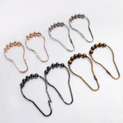 China Suitable For Handbag Metal Slide Shower Gourd Shaped Curtain Rings For Bags Luggage Clasp Anillos De Cortina De Ducha De Deslizamiento De Metal for sale