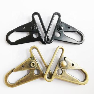 China Suitable for Handbag 51mm Outdoor Sport Metal Olecranon Spring Clasp Washable Climbing Chick Buckle Military Nylon Zinc Alloy Clips for sale