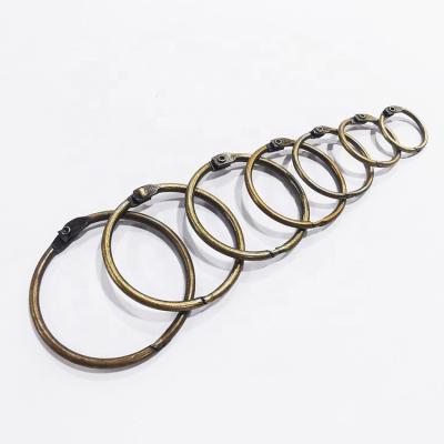 China Suitable for Book China Manufacturer Loose Leaf Book Binding Rings 30mm 2 Inch Size Metal Book Binding Ring Gold Quality Binding Rings for sale