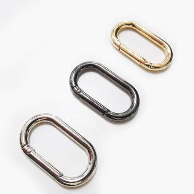 China Connection for Backpacks High Quality Alloy Spring Hooks for Handbag Key Chains Metal Spring Clasp Stainless Ring for sale