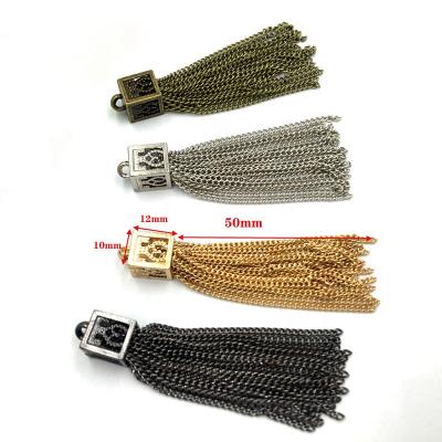 China For DIY Purse Metal Bag Charm Tassel For Crook Dije De Borla Cadenas De Borlas Bolso Key Chain Purse Tassel Key Chain for sale